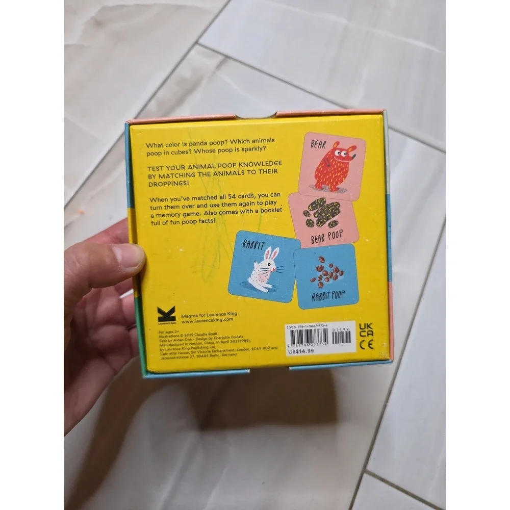 Who Pooped? : A Matching and Memory Game by Aidan Onn (2019, Game)‎ A4